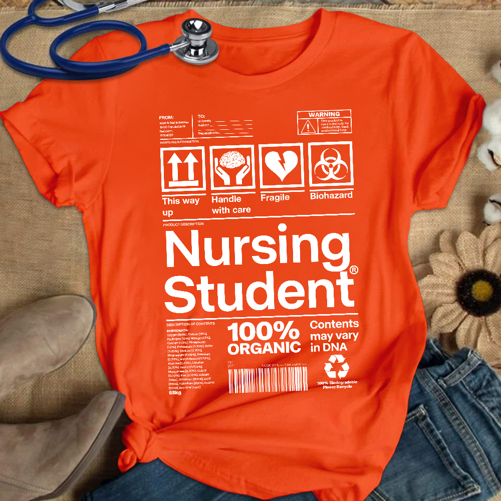 School Of Nursing Student Gift Cotton Nurse T-shirt