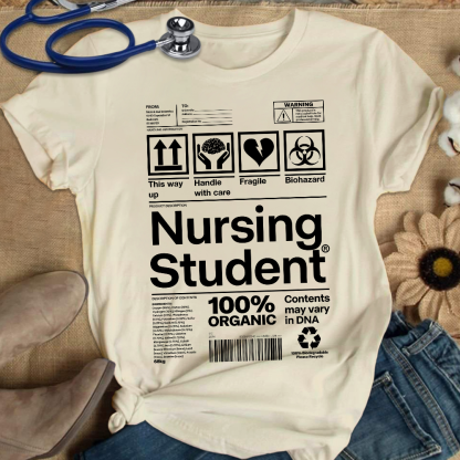 School Of Nursing Student Gift Cotton Nurse T-shirt