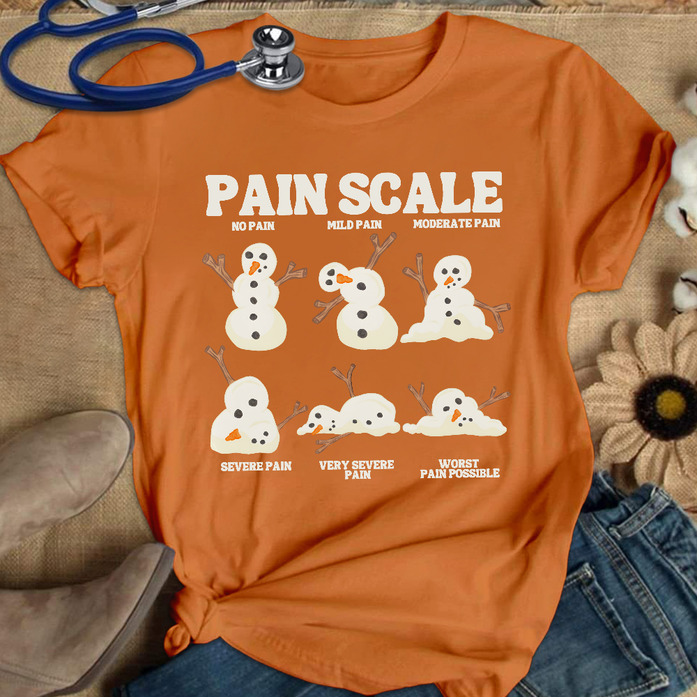 Healthcare Worker Pain Assessment Cotton Nurse T-shirt