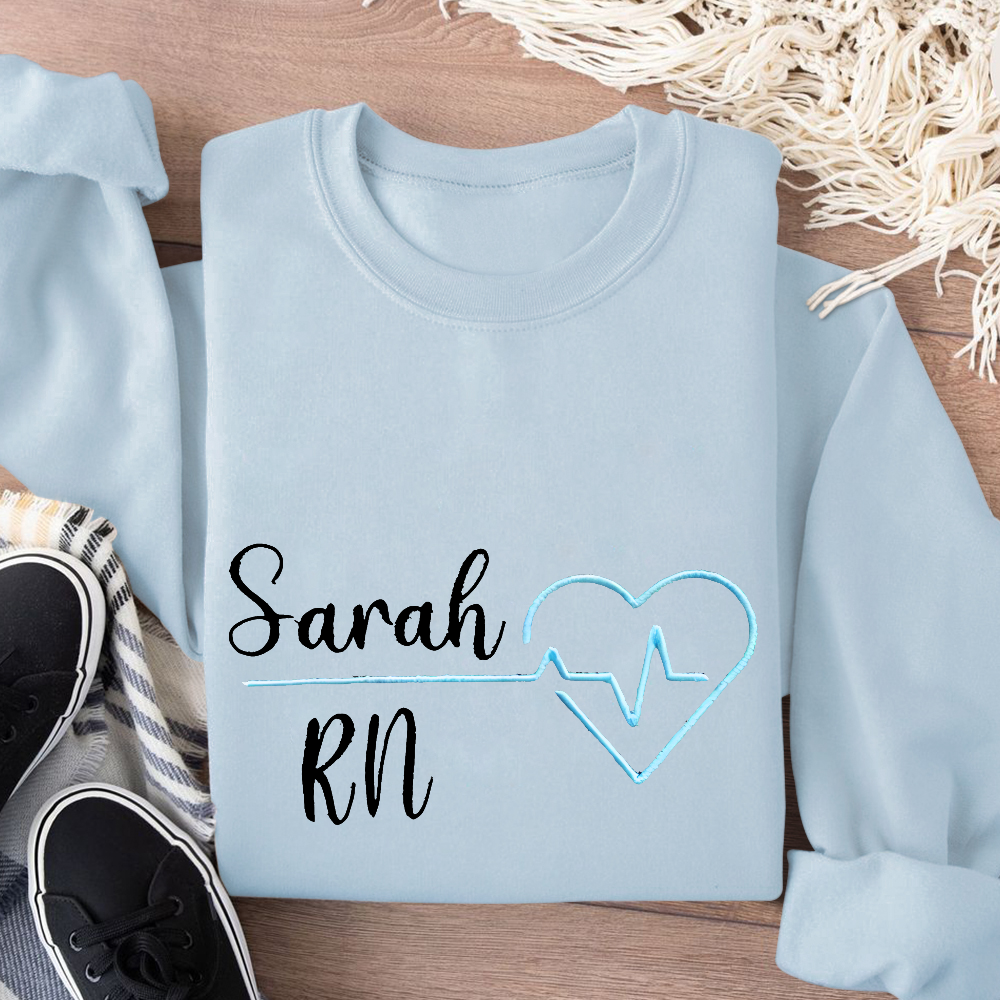 Custom RN Sarah Cotton Pullover Sweatshirt