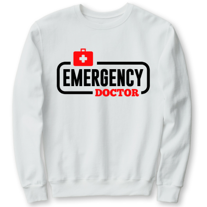 Emergency Doctor Cotton Pullover Sweatshirt