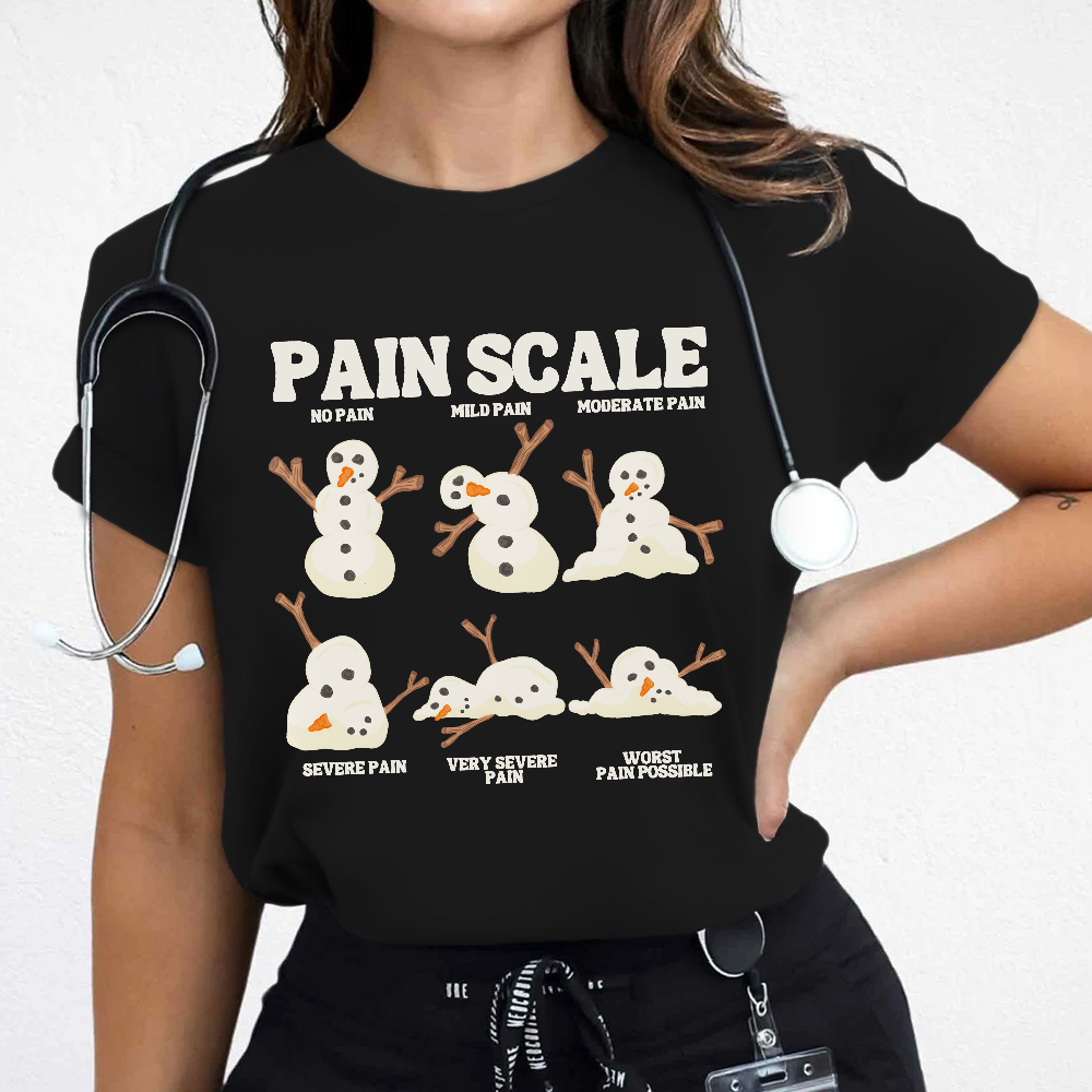 Healthcare Worker Pain Assessment Cotton Nurse T-shirt