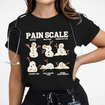 Healthcare Worker Pain Assessment Cotton Nurse T-shirt