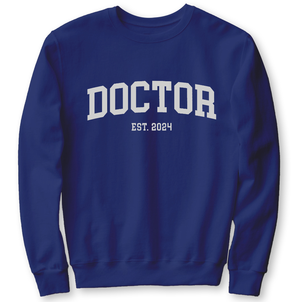 Doctor Est 2024 Cotton Pullover Sweatshirt