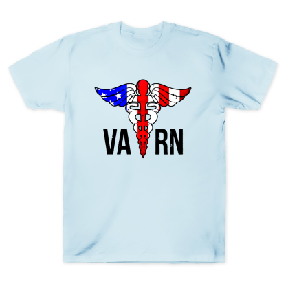VA RN Nurse Symbol Flag Cotton Doctor T-shirt