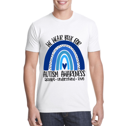 We Wear Blue For Autism Awareness Cotton Doctor T-shirt
