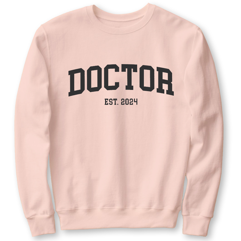 Doctor Est 2024 Cotton Pullover Sweatshirt