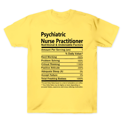 Psychiatric Nurse Practitioner Cotton Doctor T-shirt