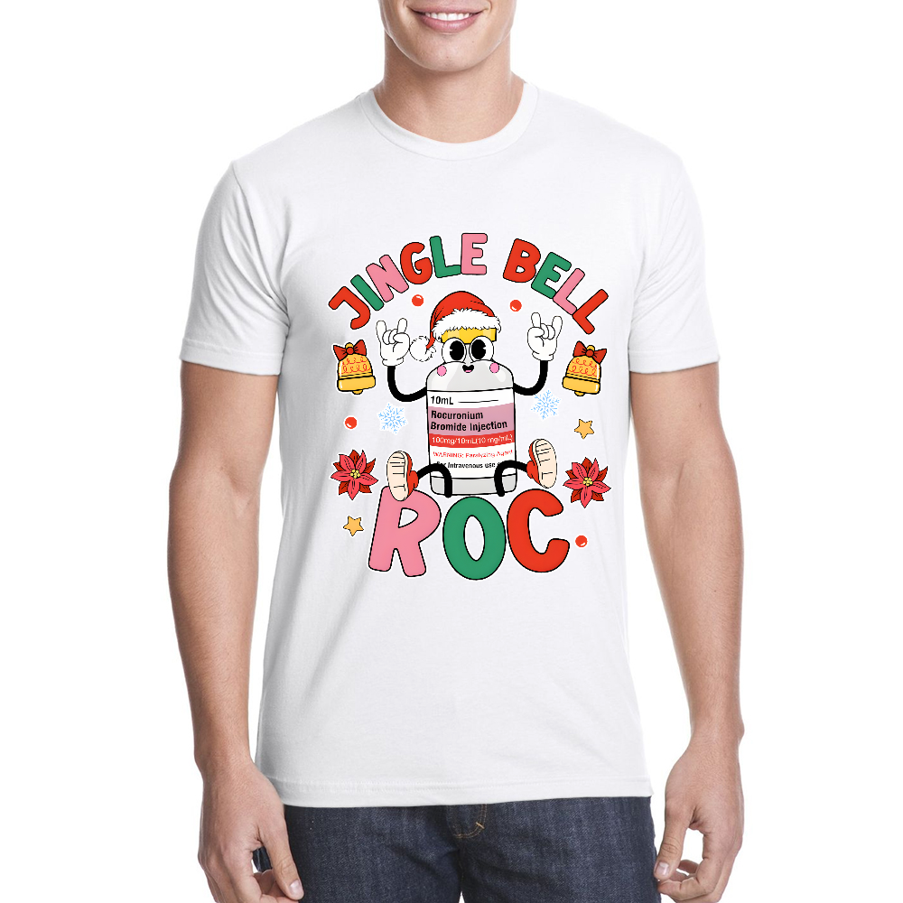 Jingle Bell Roc Funny Cotton Doctor T-shirt