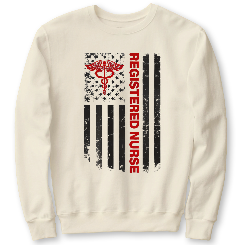Registered Nurse Cotton Pullover Sweatshirt