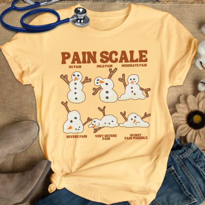 Healthcare Worker Pain Assessment Cotton Nurse T-shirt