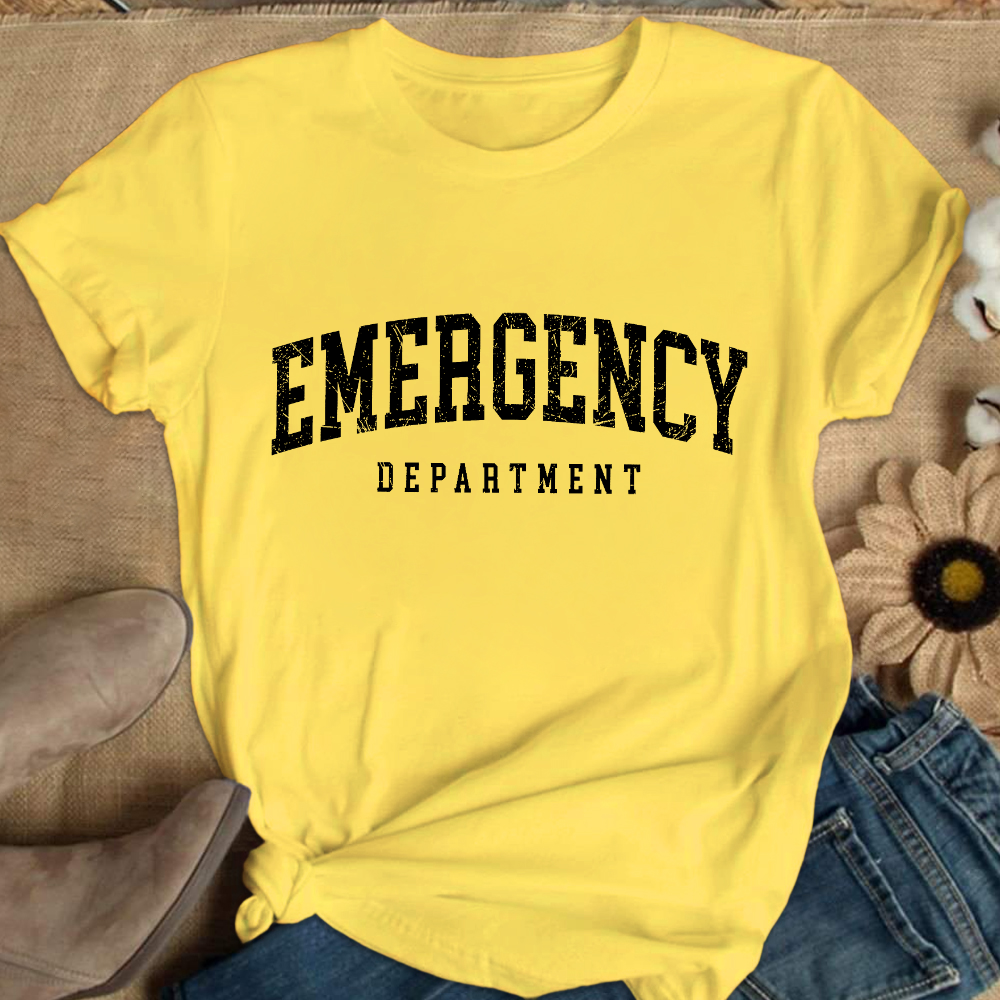 Emergency Department Cotton Nurse T-shirt