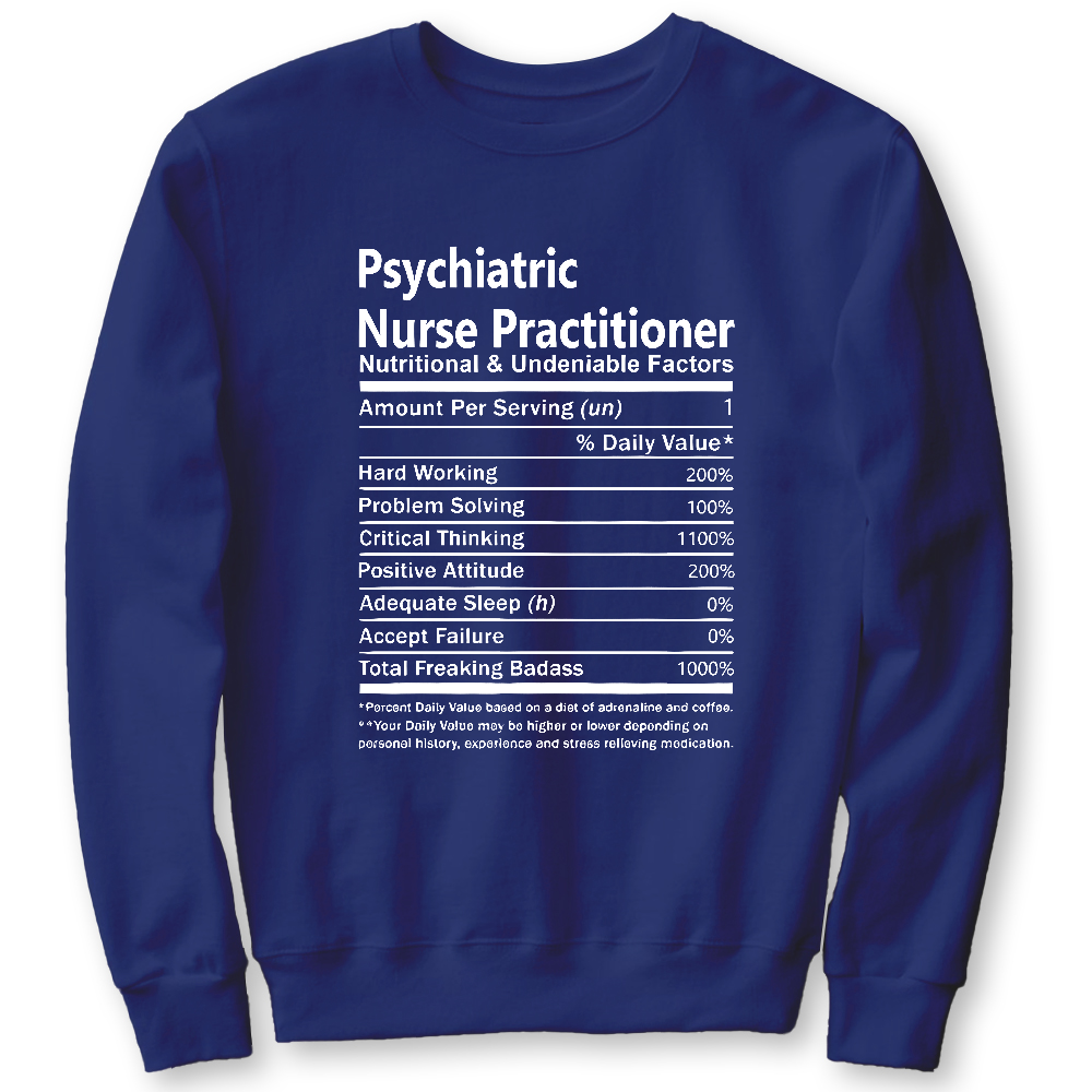 Psychiatric Nurse Practitioner Cotton Pullover Sweatshirt