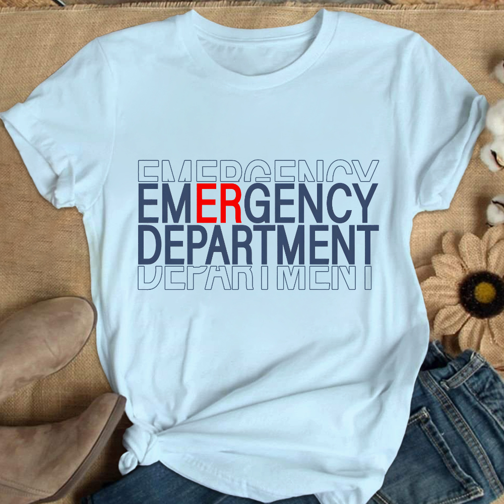 Emergency Department Cotton Nurse T-shirt