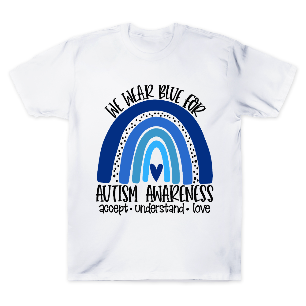 We Wear Blue For Autism Awareness Cotton Doctor T-shirt