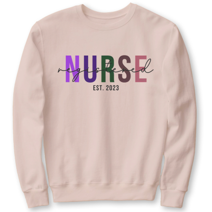 Registered Nurse Cotton Pullover Sweatshirt
