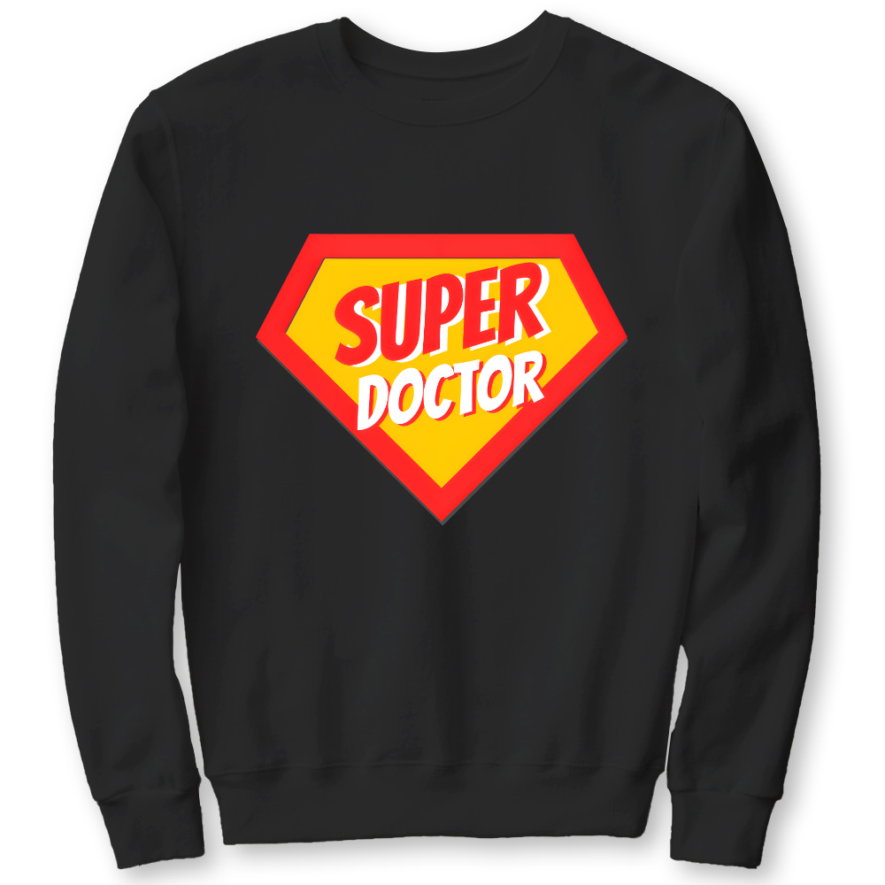 Super Doctor Cotton Pullover Sweatshirt