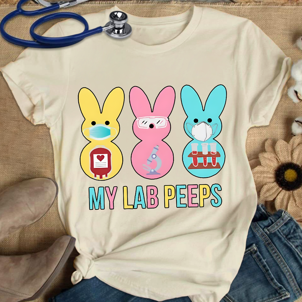My Lab Peeps Cotton Nurse T-shirt