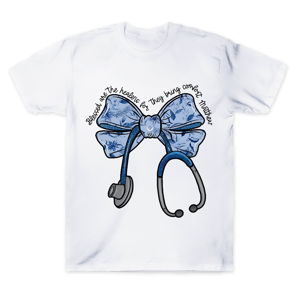 Blessed Are The Healers For They Bring Comfort Matthew Cotton Doctor T-shirt