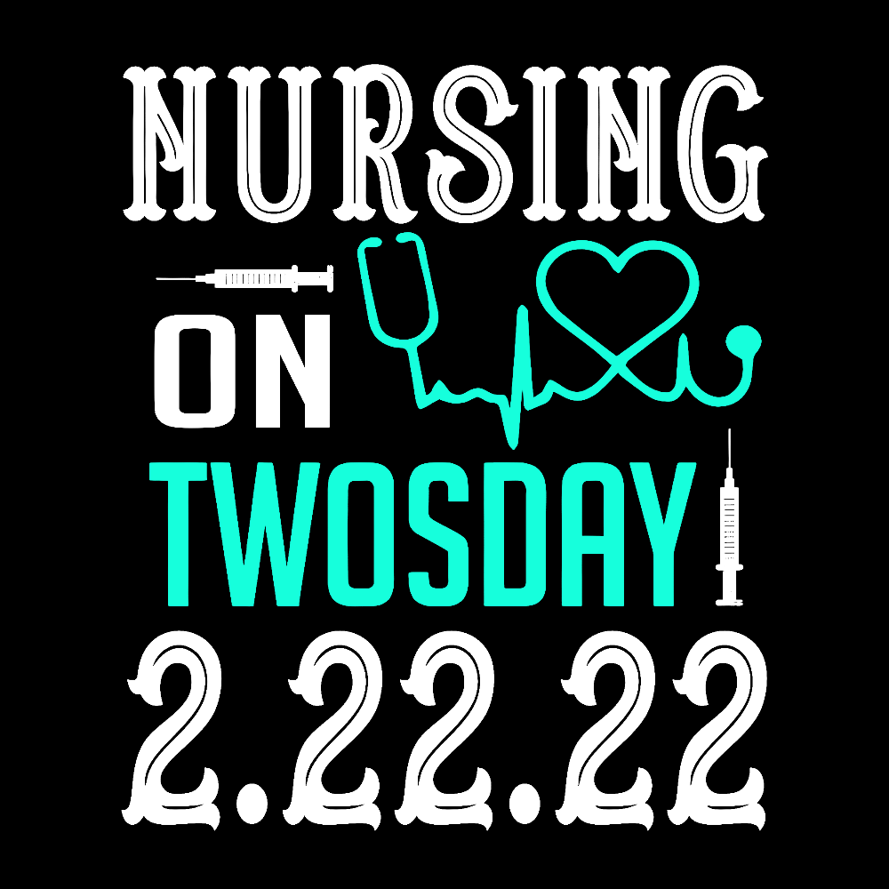 Nursing School On TwosDay Cotton Nurse T-shirt