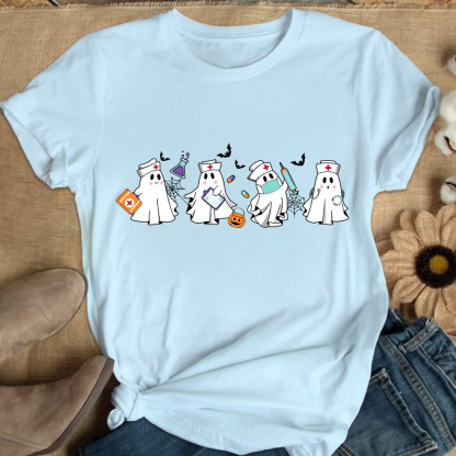 Ghost Nurse Cotton Nurse T-shirt