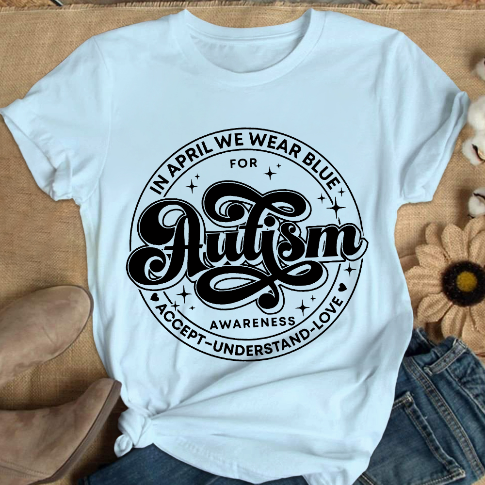 Autism Awareness Accept Understand Love Cotton Nurse T-shirt