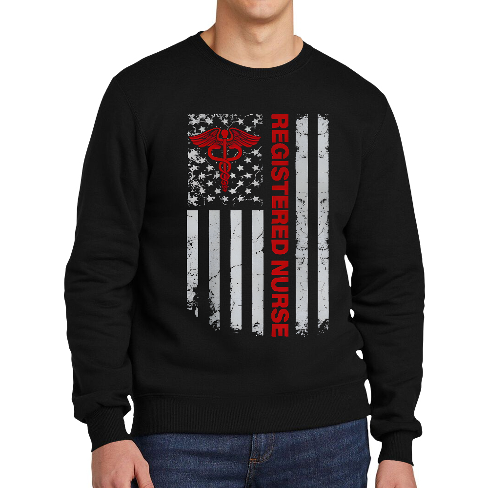 Registered Nurse Cotton Pullover Sweatshirt
