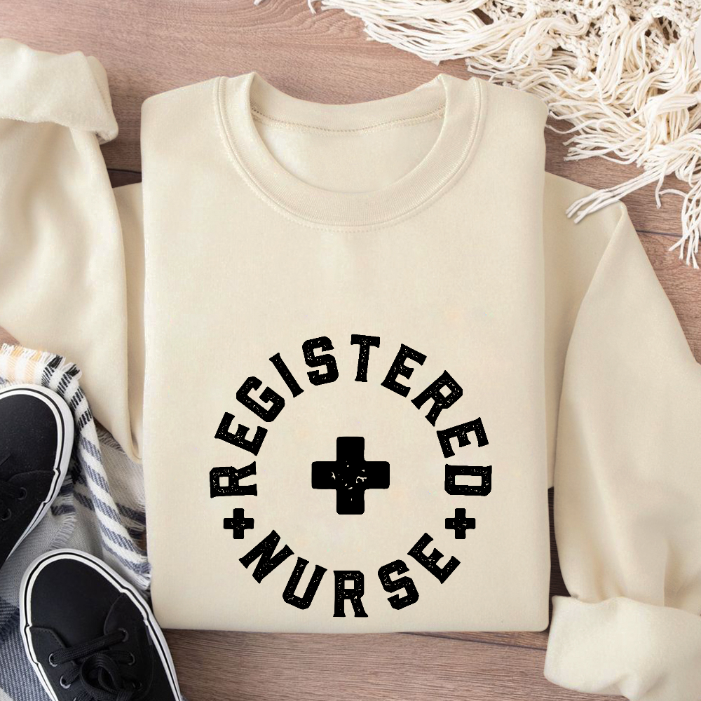 Registered Nurse Cotton Pullover Sweatshirt