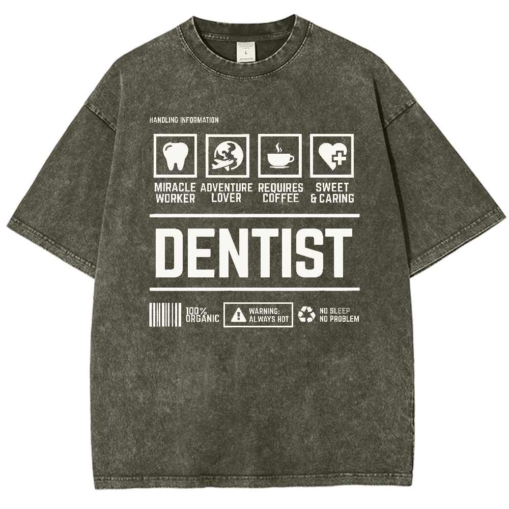 Dentist's Notes Vintage Washed T-shirt