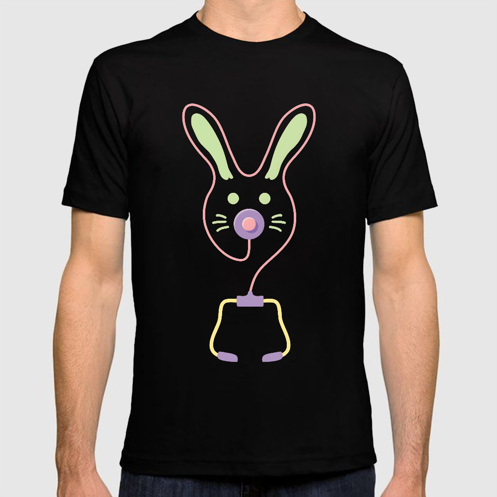 Easter Bunny Medical Tools For Nurse Or Doctor Cotton Doctor T-shirt