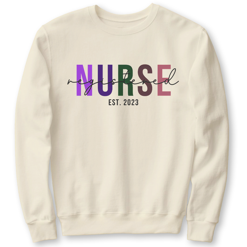 Registered Nurse Cotton Pullover Sweatshirt