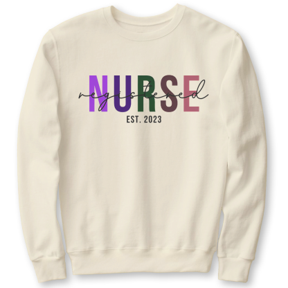Registered Nurse Cotton Pullover Sweatshirt
