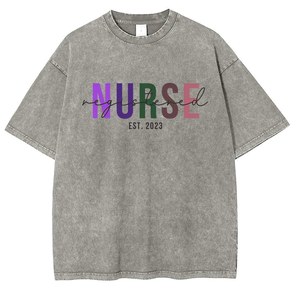 Registered Nurse Vintage Washed T-shirt