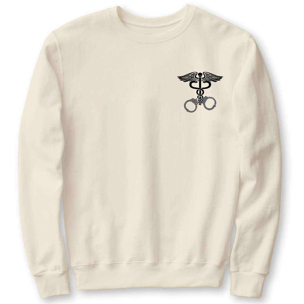 Nurse Symbol Cotton Pullover Sweatshirt