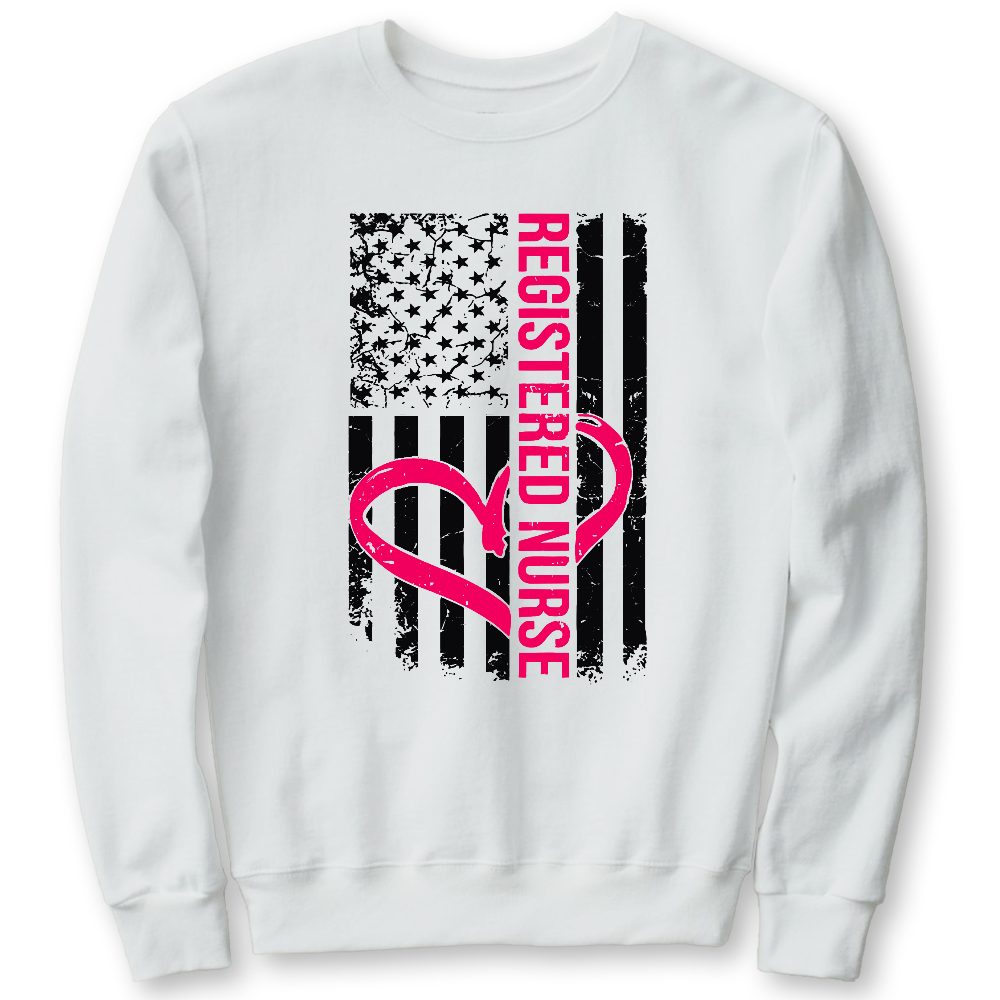 Registered Nurse Cotton Pullover Sweatshirt