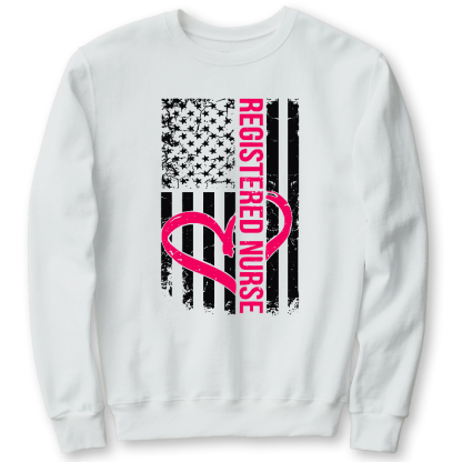 Registered Nurse Cotton Pullover Sweatshirt