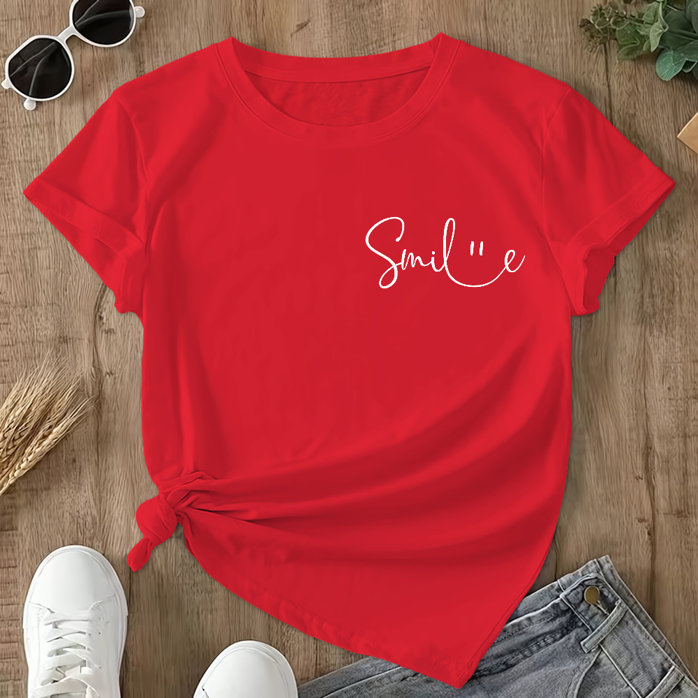 Suicide Prevention Awareness Smile Be Kind Double-Sided Cotton Printed T-Shirt