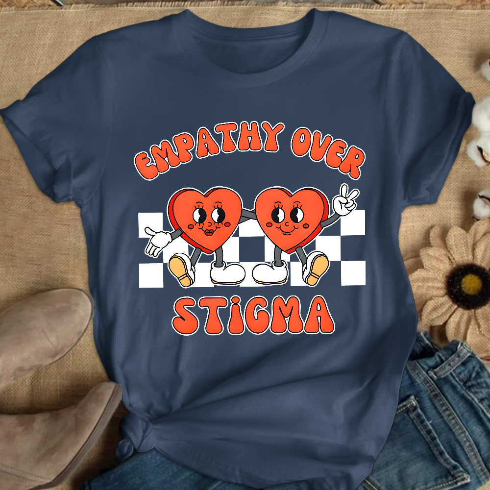 Empathy Over Stigma Cotton Nurse T-shirt