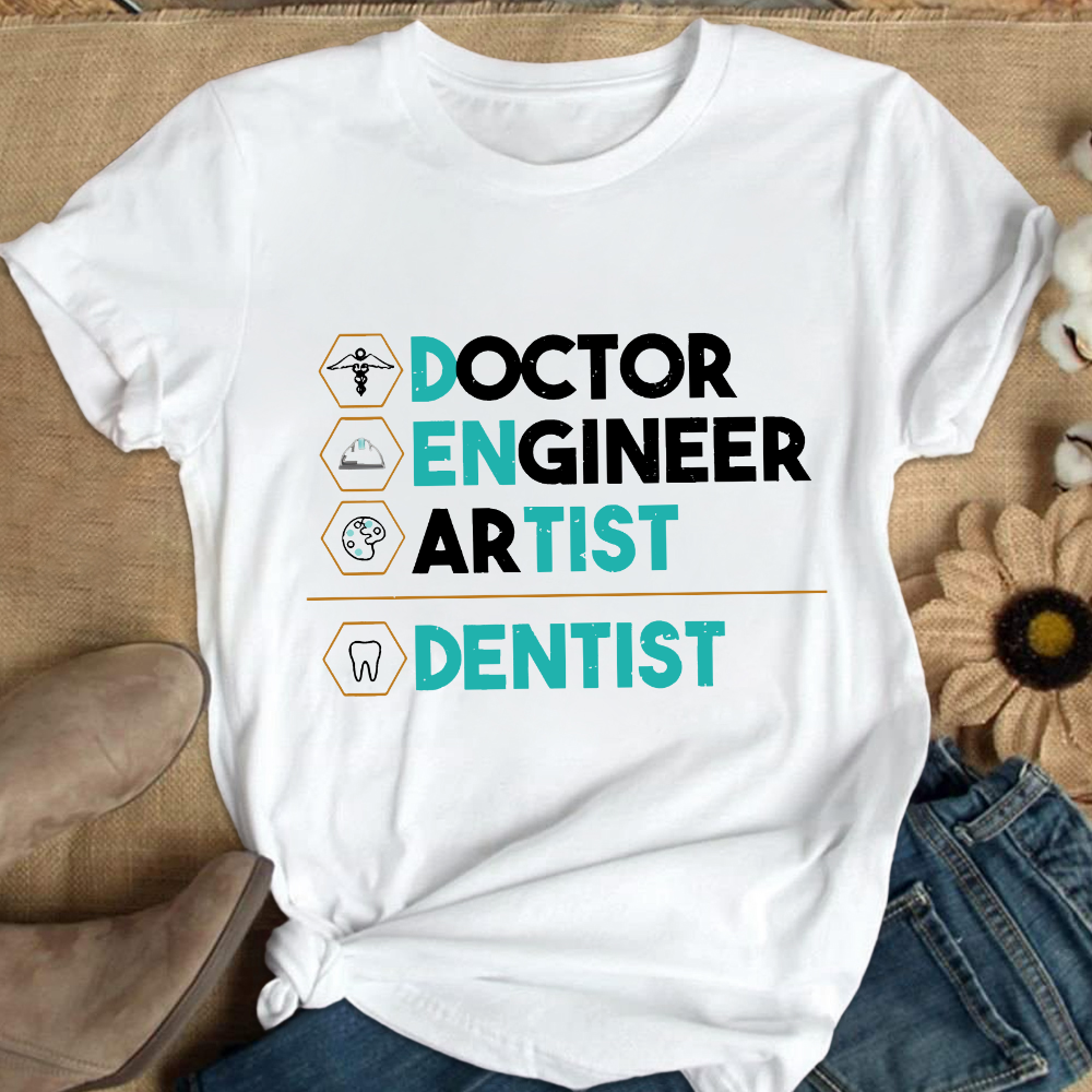 Doctor Engineer Artist Dentist Cotton Nurse T-shirt