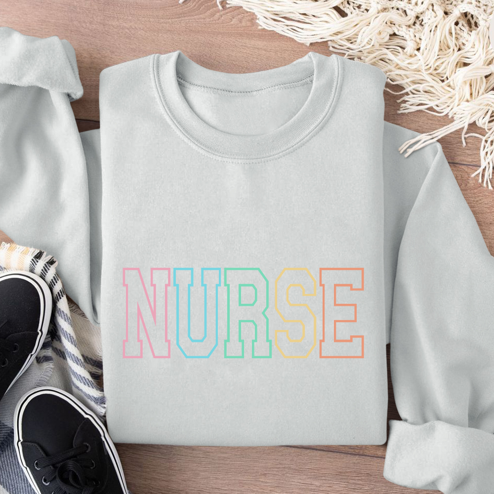 Custom Nurse Cotton Pullover Sweatshirt