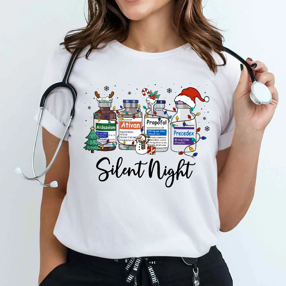 Silent Night Cotton Nurse T-shirt