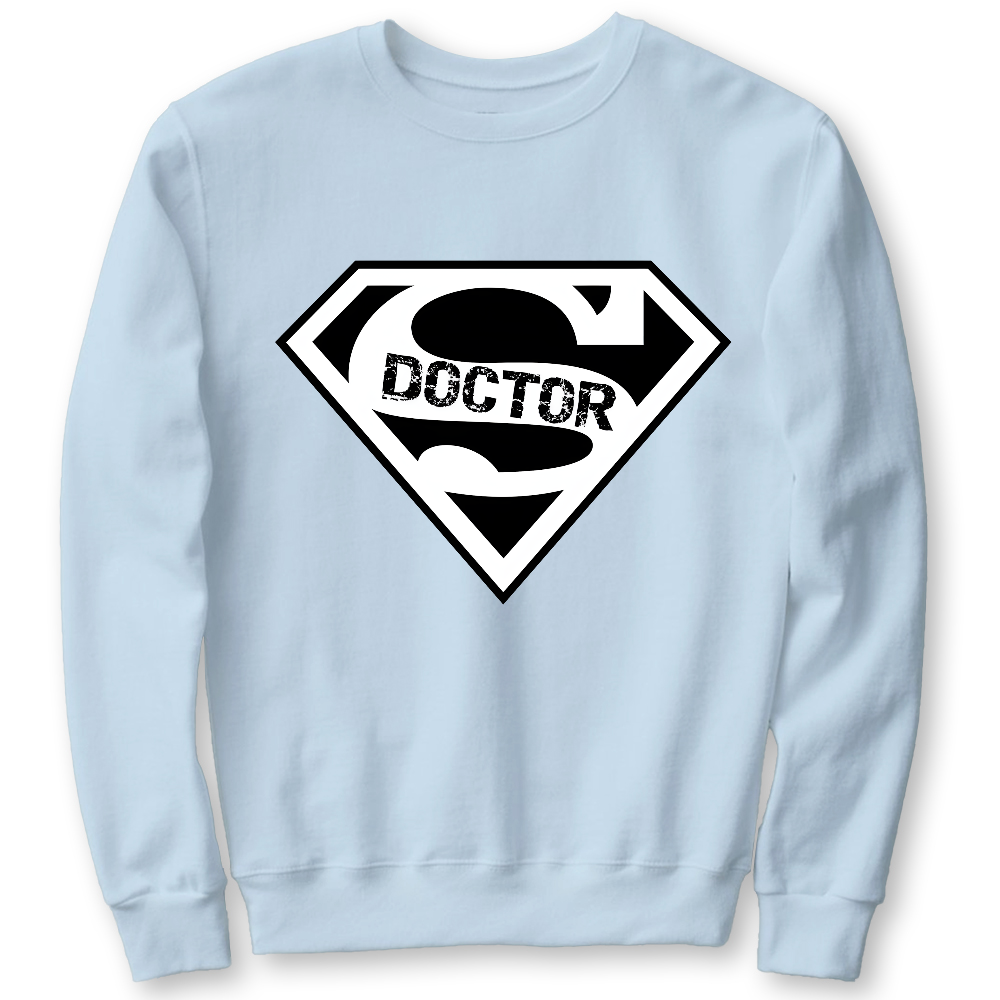 Super Doctor Cotton Pullover Sweatshirt