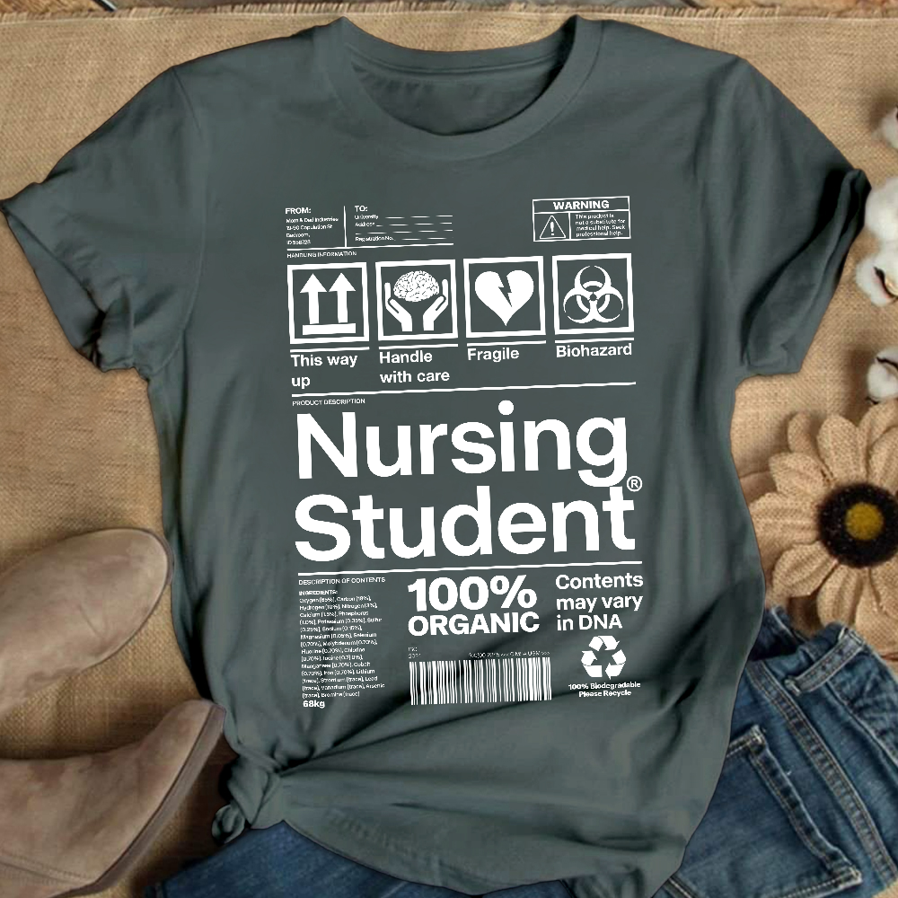 School Of Nursing Student Gift Cotton Nurse T-shirt