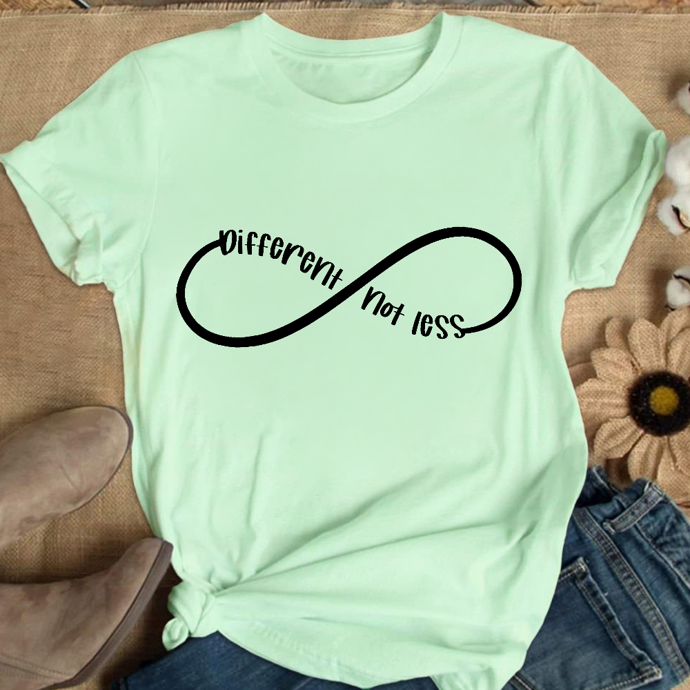 Different Not Less Autism Awareness Cotton Nurse T-shirt