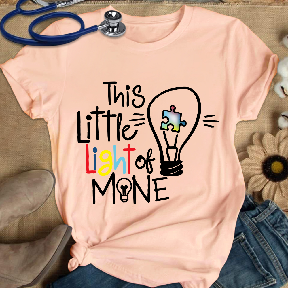 This Little Light Of Mine Autism Cotton Nurse T-shirt