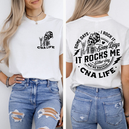 CNA Life Double-Sided Cotton Printed T-Shirt