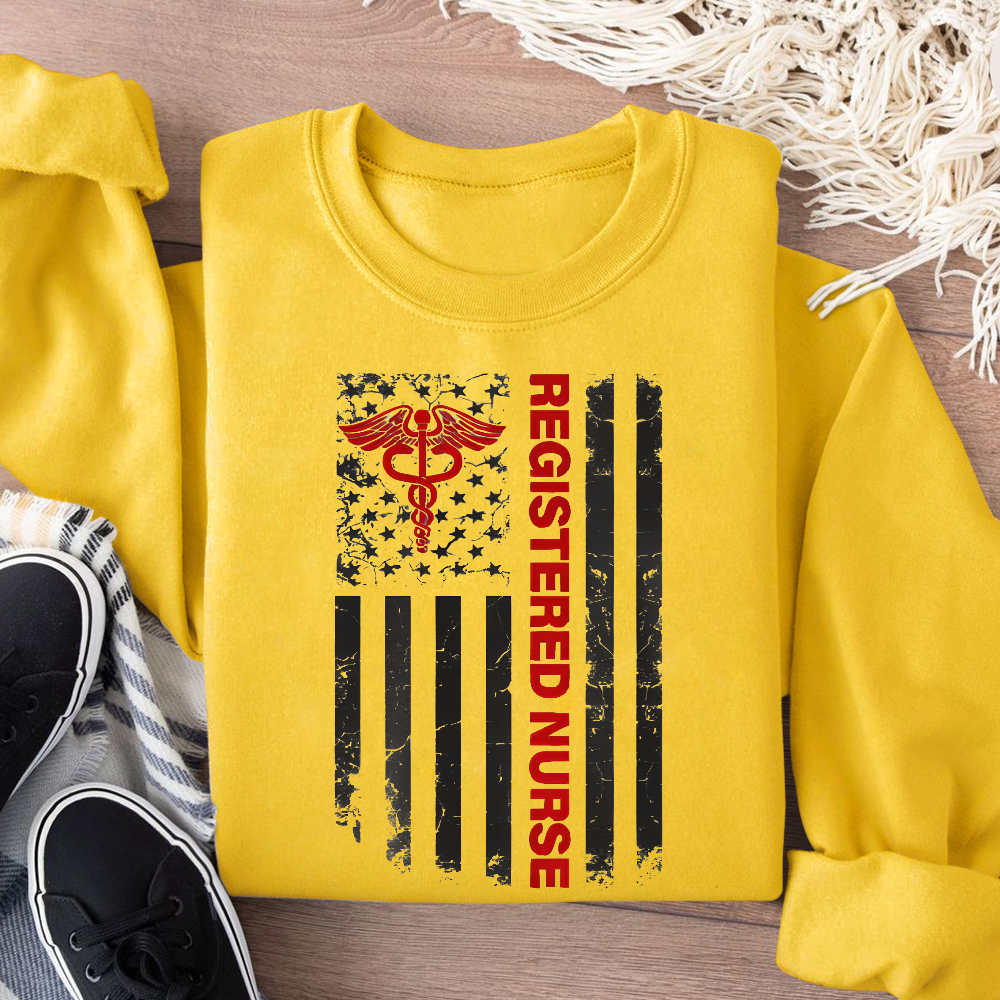 Registered Nurse Cotton Pullover Sweatshirt