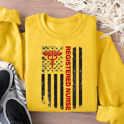 Registered Nurse Cotton Pullover Sweatshirt