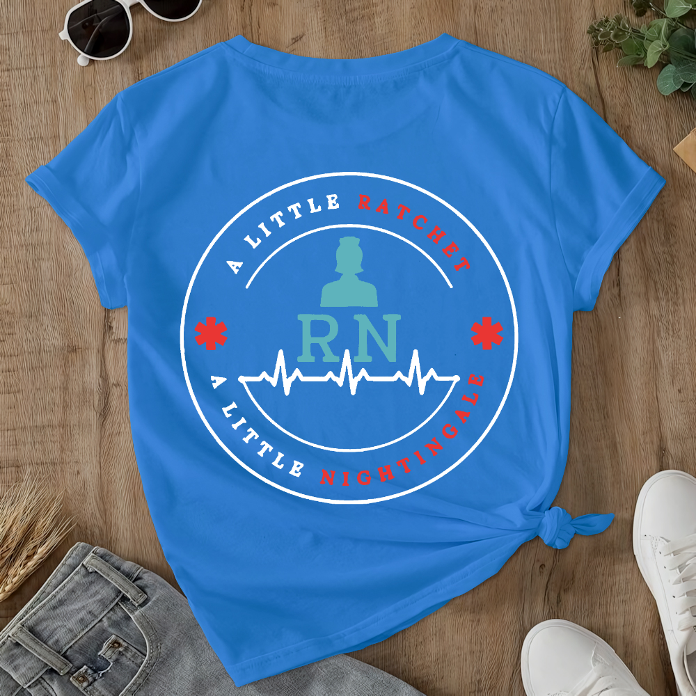 RN Ratchet & Nightingale Double-Sided Cotton Printed T-Shirt