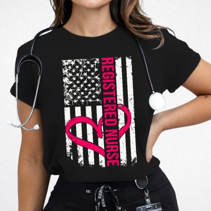 Registered Nurse Cotton Nurse T-shirt